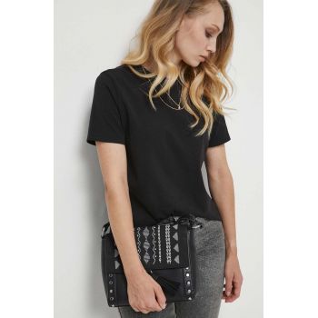 Medicine tricou din bumbac culoarea negru