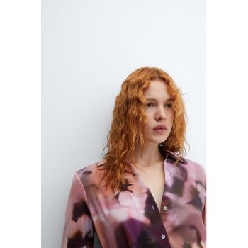Rochie mini cu model tie-dye Alexia