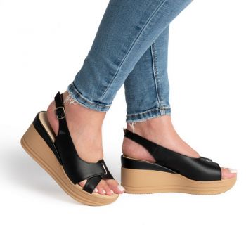 Sandale piele naturala 1754 negru