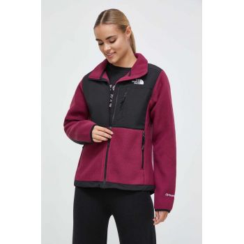 The North Face hanorac Denali culoarea violet, cu imprimeu