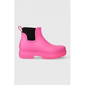 UGG cizme Droplet femei, culoarea roz, 1130831 de firma originale