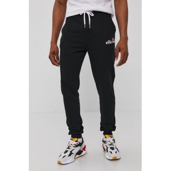 Ellesse Pantaloni bărbați, culoarea negru, cu imprimeu