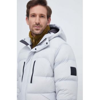 Jack Wolfskin geaca de puf barbati, culoarea gri, de iarna ieftina