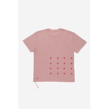 KSUBI tricou din bumbac culoarea roz, cu imprimeu MSP23TE025-PINK