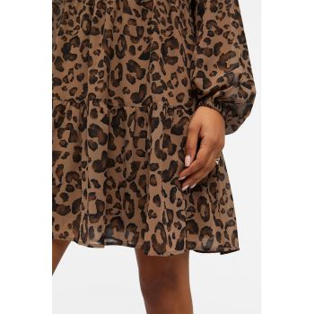 Rochie cu decolteu in V si maneci raglan