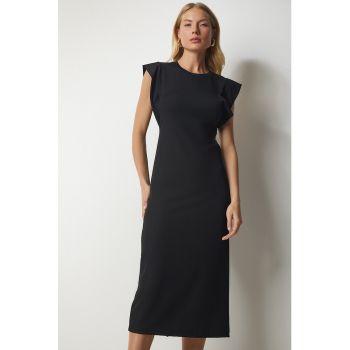 Rochie midi cu croiala dreapta