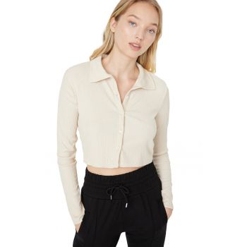 Bluza polo crop slim fit