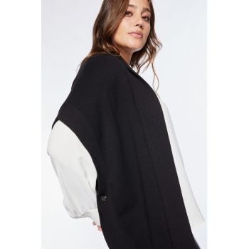 Cardigan fara inchidere cu maneci scurte