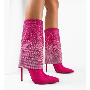 Cizme dama Jim Fuchsia ieftine la reducere