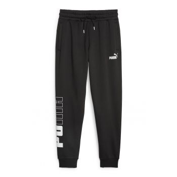 Pantaloni sport cu imprimeu logo supradimensionat Power