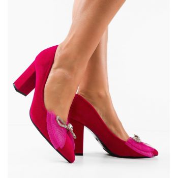 Pantofi dama Okeke Fuchsia ieftini