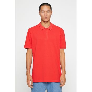 Tricou polo slim fit de bumbac