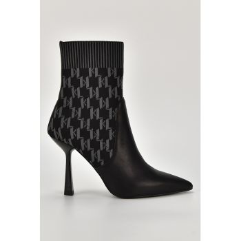 Botine slip-on cu model monograma