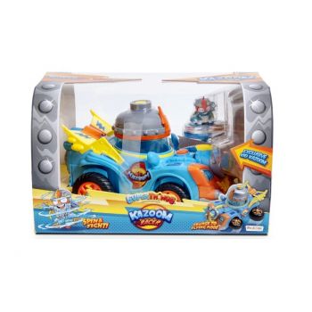 Figurina SuperThings cu vehicul, Kazoom Racer si Kid Kazoom
