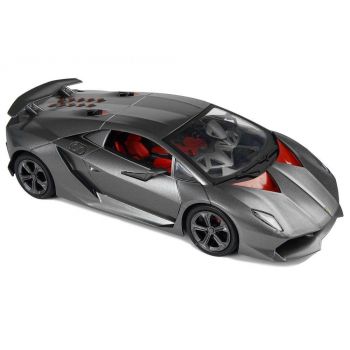 Masinuta RC pentru copii cu telecomanda, Lamborghini Sesto gri,LeanToys, 9729