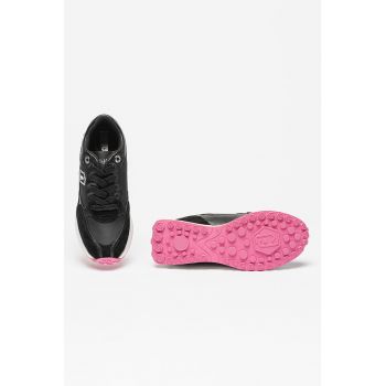 Pantofi sport de piele si piele intoarsa