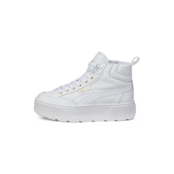 Pantofi sport mid-high de piele si piele ecologica Karmen