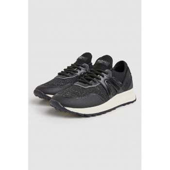 Pantofi sport slip-on cu insertii stralucitoare