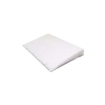 Perna cu plan inclinat la 30 de grade, din burete, 60x36 cm, Alb