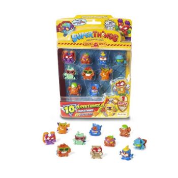 Set 10 figurine si accesorii SuperThings, Secret Spies, Multicolor, SuperZings