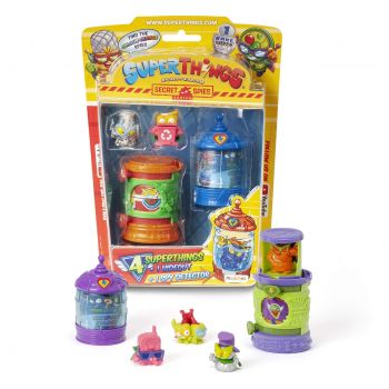 Set 4 figurine si accesorii SuperThings, Secret Spies, Multicolor, SuperZings