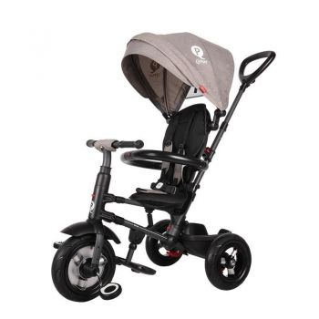 Tricicleta cu roti de cauciuc Qplay Rito Rubber Gri Tricicleta cu roti de cauciuc Qplay Rito Rubber Gri