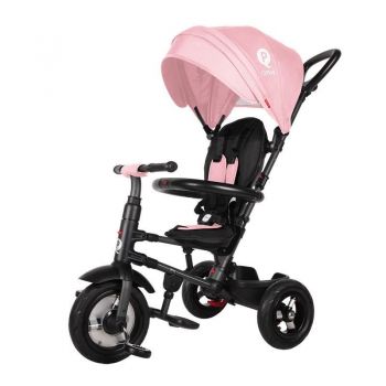 Tricicleta cu roti de cauciuc Qplay Rito Rubber Roz Tricicleta cu roti de cauciuc Qplay Rito Rubber Roz