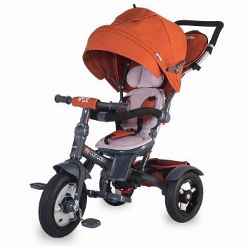 Tricicleta multifunctionala Coccolle Giro Plus Caramiziu Tricicleta multifunctionala Coccolle Giro Plus Caramiziu
