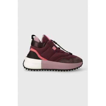 adidas sneakers X_Plrboost Puffer culoarea bordo de firma originali