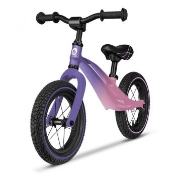 Bicicleta cu roti gonflabile, cu cadru din magneziu, fara pedale, 12 inch, Bart Air, Pink Violet