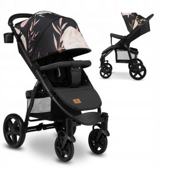 Carucior sport Annet Plus Lovin, De la nastere, Cu accesorii, 0 - 22 Kg, Negru