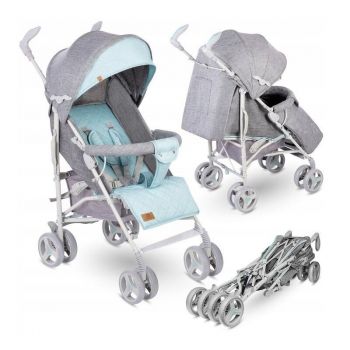 Carucior sport Irma, Cu husa de picioare, Cu Verde/Gri
