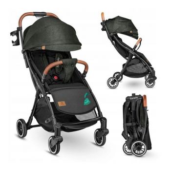 Carucior sport Julie One, De la nastere, Cu accesorii, Cadru Aluminiu, 0-22 kg, Verde Tropical