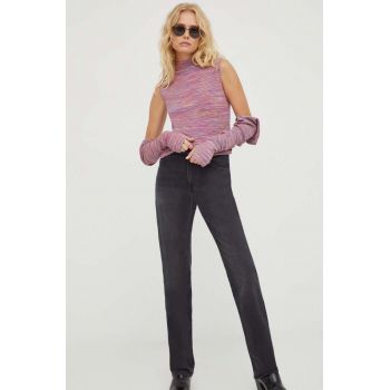 Levi's pulover femei, culoarea violet, light, cu turtleneck