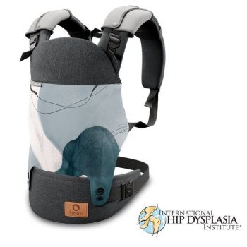 Marsupiu ergonomic Margareet, Cu 3 pozitii de transport, Pana la 20 Kg, Cu gluga, Q Essence