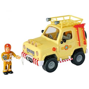 Masina Simba Fireman Sam Mountain 4x4 cu figurina