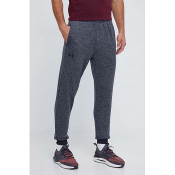 Under Armour pantaloni de trening Armour Fleece barbati, culoarea gri, neted