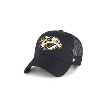 47brand șapcă NHL Nashville Predators culoarea bleumarin, cu imprimeu  H-BRANS30CTP-NY
