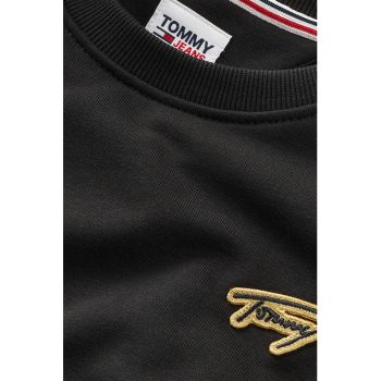 Bluza sport cu detaliu logo