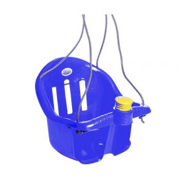 Leagan interior/exterior, de gradina sau curte, pentru copii, albastru, 72x42x36cm