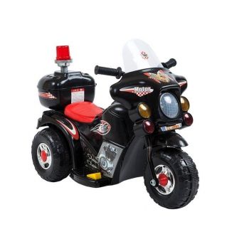 Motocicleta electrica pentru copii, LL999, LeanToys, 5721, Negru