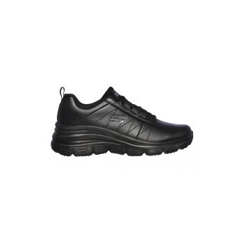 Pantofi sport de piele ecologica cu garnituri de piele Fit-Effortless