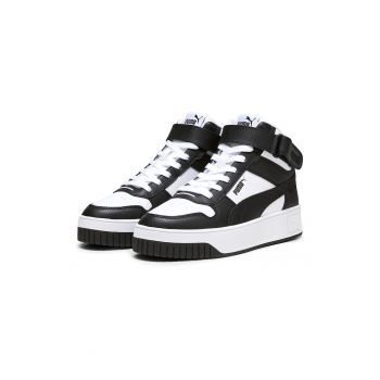 Pantofi sport mid-high de piele si piele ecologica cu banda velcro Carina Street