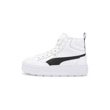 Pantofi sport mid-high de piele si piele ecologica Karmen