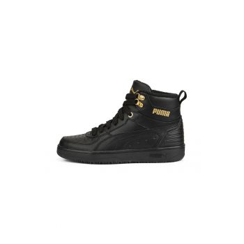 Pantofi sport mid-high de piele si piele ecologica Rebound
