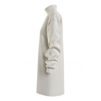 Rochie-bluza sport din amestec de bumbac cu guler inalt