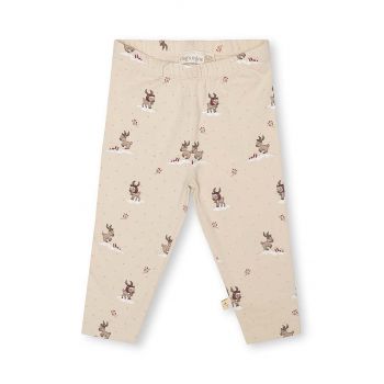 That's mine leggins din bumbac pentru bebeluși Elois culoarea bej, modelator