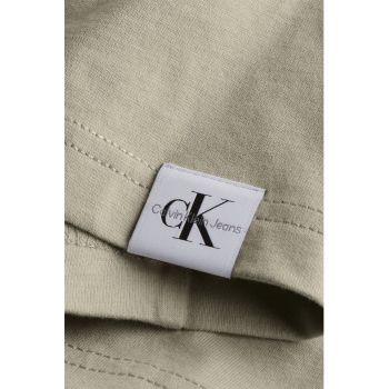 Tricou regular fit cu decolteu la baza gatului