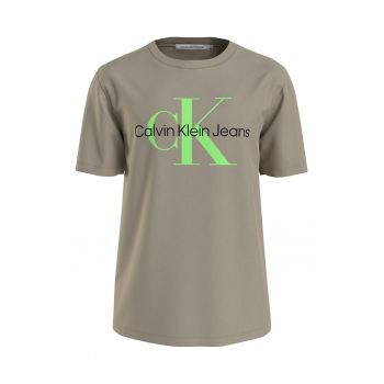 Tricou slim fit din amestec de bumbac organic