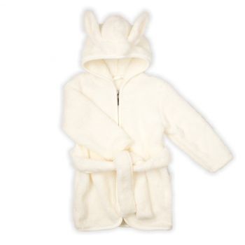Halat de baie cu fermoar pentru copii Nicol Crem Marimea 98-104